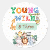 3e verjaardag Sticker (Voorkant)