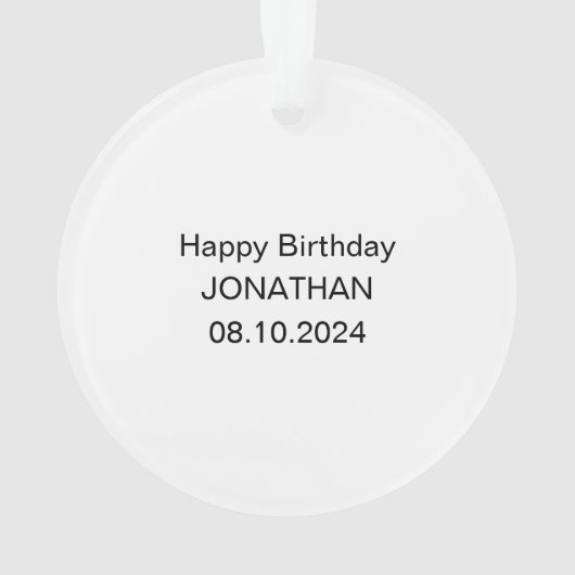 3e Verjaardag Superheld Tekst grillig rood geel Ornament (achterkant)