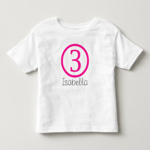 3e Verjaardag T-shirt Meisje