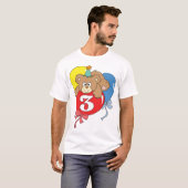 3e verjaardag Teddy Bear (2) T-shirt (Voorkant volledig)