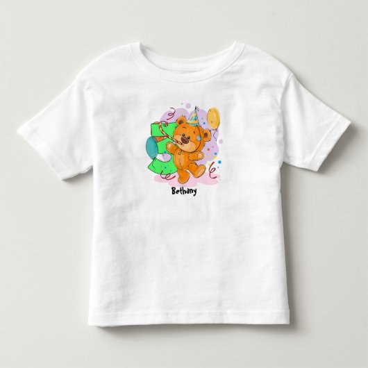 3e verjaardag Teddy Bear Kinder Shirts (Voorkant)