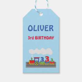 3e Verjaardag Trein Personaliseer Naam Cadeaulabel