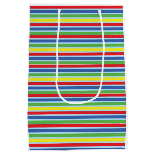 3e Verjaardag Trein Personaliseer Naam Medium Cadeauzakje (Achterkant)