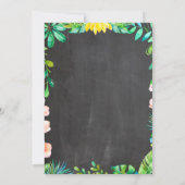 3e Verjaardag Uitnodiging Safari Animals Oerwoud Z (Achterkant)