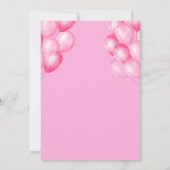 3e verjaardag uitnodiging – Schattige &  deel (Achterkant)