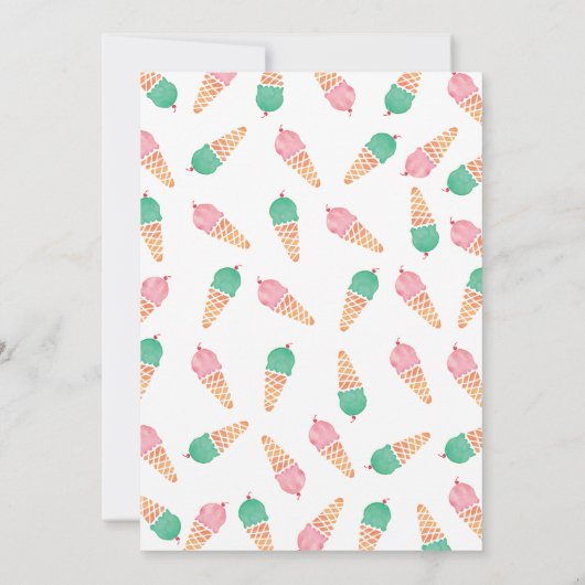 3e verjaardag | uitnodiging voor consumptie-ijs (Achterkant)