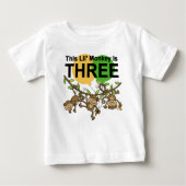 3e verjaardag van apen overhemden en cadeaus (Voorkant)