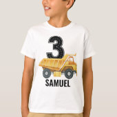 3e verjaardag van de bouw van vrachtwagen Tronkelw T-shirt (Voorkant)