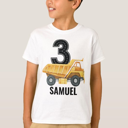 3e verjaardag van de bouw van vrachtwagen Tronkelw T-shirt (Voorkant)