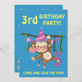 3e verjaardag van de partij bij de ute aapse + kle kaart (Voorkant / Achterkant)