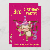 3e verjaardag van de partij bij de ute aapse + kle kaart (Voorkant / Achterkant)