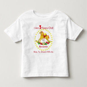 3e verjaardag van de Rocking Horse Kinder Shirts