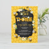 3e verjaardag van de uitnodiging van de bijenparti (Staand voorkant)