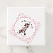 3e. Verjaardag van het meisje op een driewielers f Bedankjes Labels (In situ)