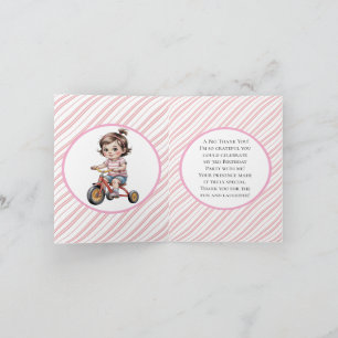 3e. Verjaardag van het meisje op een driewielers f Kaart