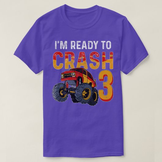 3e verjaardag van het Monster Truck 1 T-shirt (Design voorkant)
