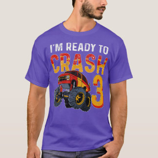 3e verjaardag van het Monster Truck 1 T-shirt