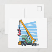 3e verjaardag voor 3 jaar oude kinderen Verjaardag Briefkaart (Voorkant / Achterkant)