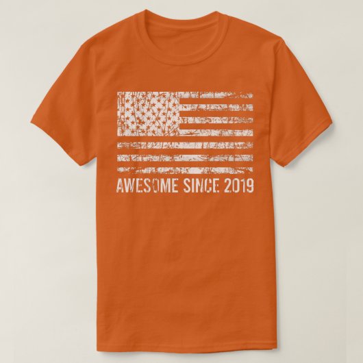 3e verjaardag, vs , Geweldige sinds 2019 T-shirt (Design voorkant)