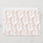 3e verjaardagsfeest, 3 kleine varkens grote boze w kaart (Achterkant)