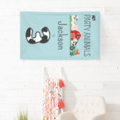 3e Verjaardagsfeestje Dieren Boerderij Verjaardags Spandoek (Insitu)