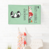 3e Verjaardagsfeestje Dieren Boerderij Verjaardags Spandoek (Insitu)