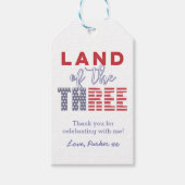 3e Verjaardagsfeestje Sterren en Strepen 4 juli Cadeaulabel (Voorkant)