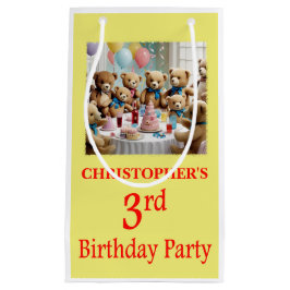 3e verjaardagsfeestje Teddy Bears Party Klein Cadeauzakje