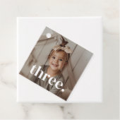 3e verjaardagsfoto - drie bedankjes labels (In situ)