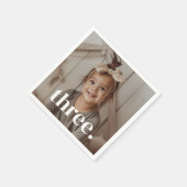 3e verjaardagsfoto - drie servet (Hoek)