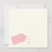 3e verjaardagskaart - meisje floral kaart (Achterkant)