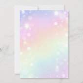 3e verjaardagsuitnodiging meisje 3e verjaardagsfee kaart (Achterkant)