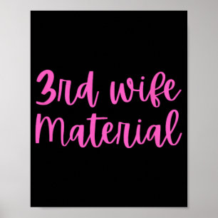 3e vrouw Materiaal bruid wordt derde huwelijk Bach Poster