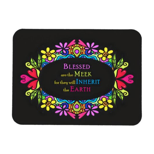 3e zaligheid - Zalig zijn de Meek Magneet (Horizontaal)