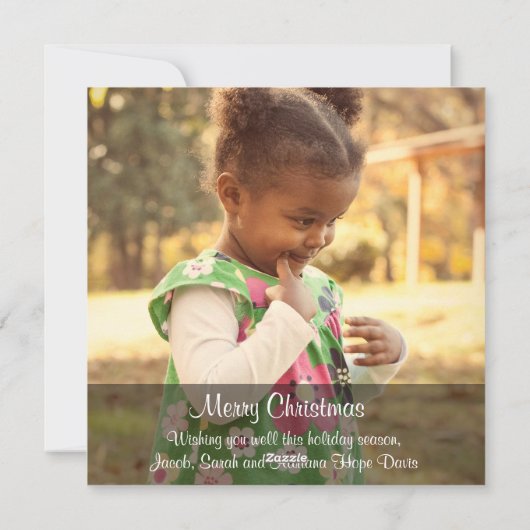 3Foto Joy to the World Africa Adoption Card Feestdagenkaart (Achterkant)