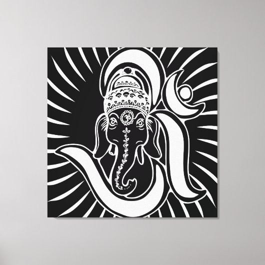 3FT x 3FT GANESH WALL GRAPHIC ART Canvas Afdruk (Voorkant)