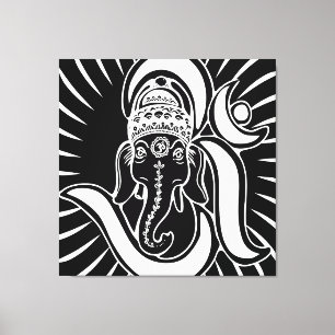 3FT x 3FT GANESH WALL GRAPHIC ART Canvas Afdruk