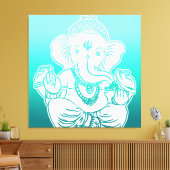 3FT x 3FT GANESH WALL GRAPHIC ART Canvas Afdruk (Insitu (Woonkamer))
