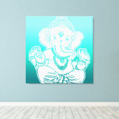 3FT x 3FT GANESH WALL GRAPHIC ART Canvas Afdruk (Insitu (Houten vloer))