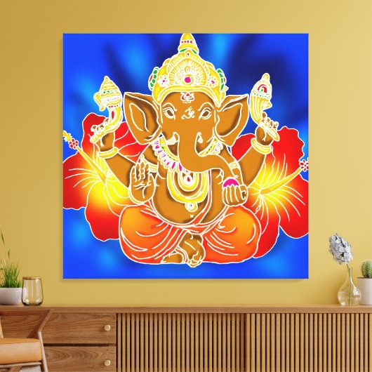 3FT x 3FT GANESH WALL GRAPHIC Batik Canvas Afdrukk (Insitu (Woonkamer))