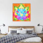 3FT x 3FT GANESH WALL GRAPHIC Batik Canvas Afdrukk Afdruk (Insitu (Slaapkamer))