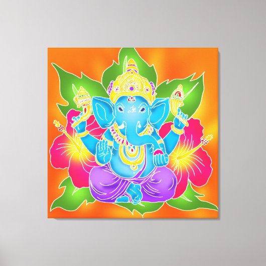 3FT x 3FT GANESH WALL GRAPHIC Batik Canvas Afdrukk Afdruk (Voorkant)