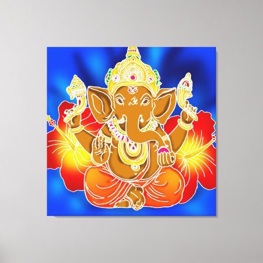 3FT x 3FT GANESH WALL GRAPHIC Batik Canvas Afdrukk Afdruk (Voorkant)