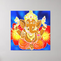 3FT x 3FT GANESH WALL GRAPHIC Batik Canvas Afdrukk