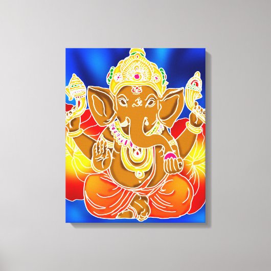 3FT x 3FT GANESH WALL GRAPHIC Batik Canvas Afdrukk Afdruk (Voorkant)