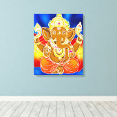 3FT x 3FT GANESH WALL GRAPHIC Batik Canvas Afdrukk Afdruk (Insitu (Houten vloer))