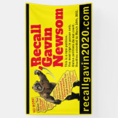3ft x 5ft recallgavin2020 banner (Verticaal)