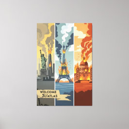 3I/Atlas end of the world posters Canvas Afdruk