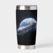 3I Atlas Spaceship Earth Orbit Galactic Insulated Geïsoleerde Drinkbeker (Voorkant)