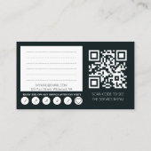 3in1 Barber Shop QRCode Visitekaartje (Achterkant)